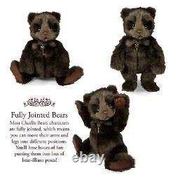 Charlie Bears 2024 Michal Plush Teddy Bear with Bow Collection Cute Stuffed