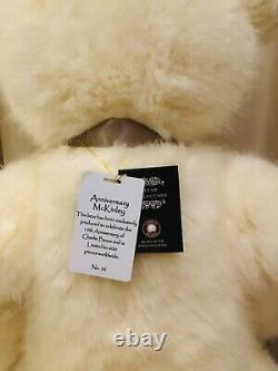 Charlie Bears Anniversary McKinley Bear Plush Excellent Condition Tags White