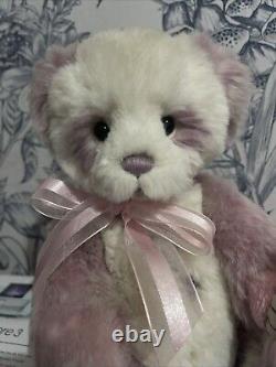 Charlie Bears Kay panda teddy Bear pink & white Secret Collection 11 2019 Tag