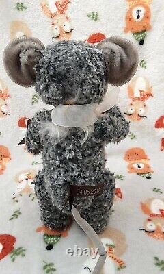 Charlie Bears Neat With Tags, Mohair Mouse, 2017 Rtd/sold Out, Stand/sit, 10 Tall