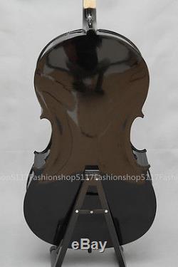 Classic 1/4 Size Black Cello Handmade Quality With And Bow And Rosin
