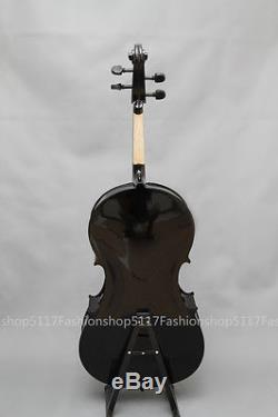 Classic 3/4 Size Black Cello Handmade Quality With And Bow And Rosin