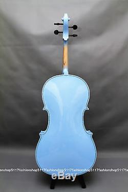 Classic 4/4 Size Blue Cello Handmade Quality With And Bow And Rosin