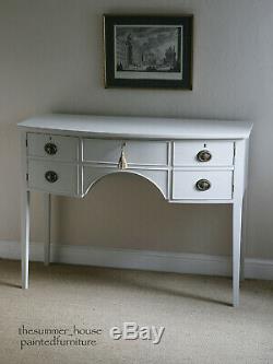 Console Table/Sideboard Regency Style Antique Vintage Hand Painted Bow Front