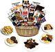 Custom Gift Basket Handmade with gourmet chocolates, cookies, snacks, and candy