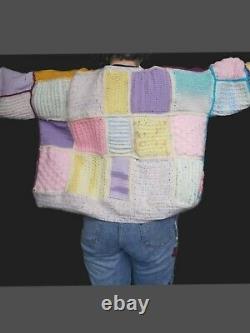 Custom Handmade Crochet Patchwork Cardigan