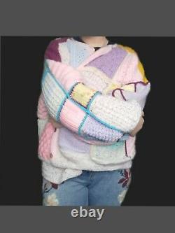Custom Handmade Crochet Patchwork Cardigan