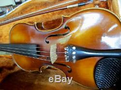 E. R. Pfretzschner 4/4 Violin bow hardshell case 1972 handmade copy of Strat ROTH