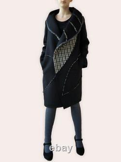Elegant winter coat, unique hand-made piece