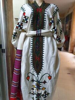 Ethiopian Dress Gonder Habesha Kemis Traditional Women's Clothes