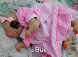 FUN reborn gift piglet baby PETAL PINK BOWS 4lb6oz JosyNN BABY BUT NOT A BABY