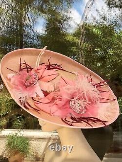 Fancy wedding ascot hat