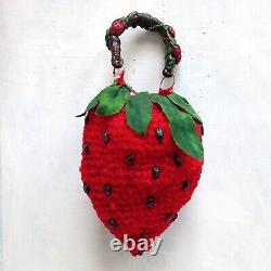 Fashion bag original accessories hand handle strawberry vintage big brand luxury