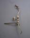 Fita Olympic Bow Archery Necklace Charm handmade Siver 925