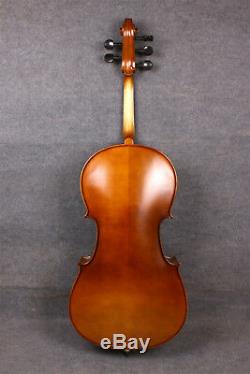 Full Size Cello 4/4 5 String Sweet Tone Handmade Good Maple Spruce Bad Bow #1.1
