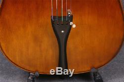 Full Size Cello 4/4 5 String Sweet Tone Handmade Good Maple Spruce Bad Bow #1.1