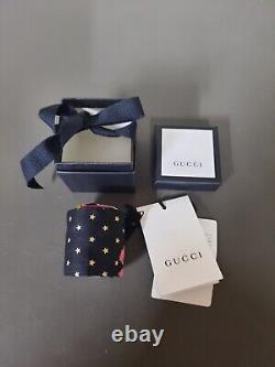 GUCCI Flora Neck Bow Scarf Silk Floral Pattern GG Gift Box