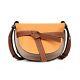 Gate Crochet Small Leather Women's Shoulder Brown Bag