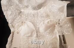 Gemy Maalouf White Bow Top Authentic With Box & Tag Retails For $1,000+