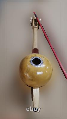 Genuine Turkish Handmade Pro Gourd Kabak Kemane Instrument + Bow + Case + Resin
