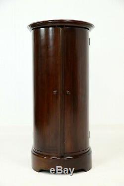 Georgian Style Bow Front Mahogany Drinks Cabinet FREE NATIONWIDE DELIVERY