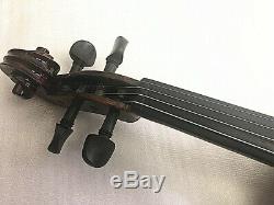 Good quality 4/4 Hand-Made Antique Violin +Bow +Rosin +Moon Case+ String #AQ66
