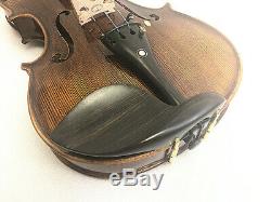 Good quality 4/4 Hand-Made Antique Violin +Bow +Rosin +Moon Case+ String #AQ66