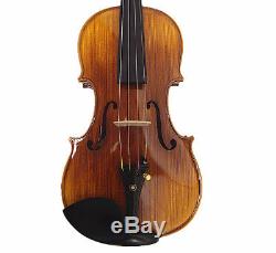 Good quality set 4/4 Hand-Made Antique Violin +Bow +Rosin +Moon Case+ String