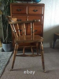 Gorgeous Antique Georgian Armchair Smokers Bow Captains Chair Makers Stamped