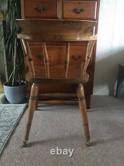 Gorgeous Antique Georgian Armchair Smokers Bow Captains Chair Makers Stamped