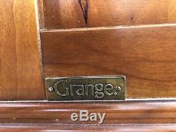 Grange Bow Fronted Cherry Wood Chest Of Drawers. Hand Made In France