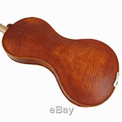 Great 4/4 Hand-Made gourd shaped Violin +Bow +Rosin + Moon Shape Case #AQ559