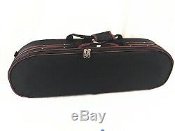 Great 4/4 Hand-Made gourd shaped Violin +Bow +Rosin + Moon Shape Case #AQ559