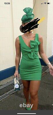 Green P. A. R. A. S. H Mini Dress And Handmade Hat