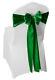 Green Satin Sashes Chair Cover Bow Sash WIDER FULLER BOWS Wedding Party