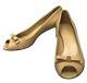 Gucci Women's Open Toe Pumps in Beige Size 37 Made in Italy second hand shoes