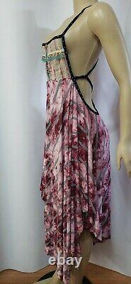 Gypset Nouveau Hand Made In LA Hippie Tie Dye Pinkish Dress Women's Sz S #CB2