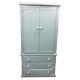 Hand Made Galaxy Bow Fronted 3 Drawer Wardrobe White(assembled)