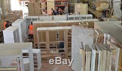 Hand Made Galaxy Bow Fronted White 4 Piece Bedroom Set (assembled)