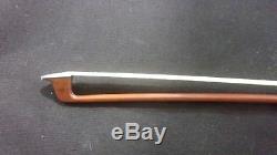 Hand Made German Violin Bow - Silver Wrap - Full Size 4/4 - # 3009