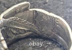 Handcrafted Native American Bow Warrior Sterling 925 Ring