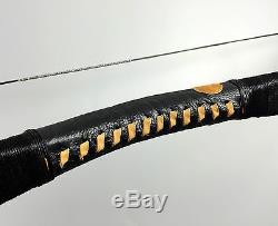 Handmade 50LBS Snakeskin Ox horn HorseBow Mongolian Longbow Recurve+6 Wood arrow
