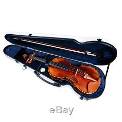 Handmade Antique 4/4 Full Size Violin with Fiddle Bow Bridge Case Kit Gifts