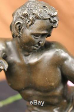 Handmade Bronze Statue man bow Hercules the Archer Greek Myth Deco Art deco