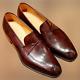 Handmade Brown Leather dress shoes, Men brown moccasins, Men classic shoes