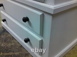 Handmade Classique Bow Fronted 3+2 Drawer Chest Ivory No Flat Packs