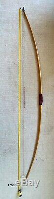 Handmade English Longbow 45lbs at 28 Felt Grip Traditional Metal Nocks