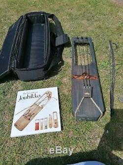 Handmade Horsehair Talharpa, Taglharpa, Jouhikko. With bow, case and book