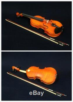 Handmade Kapok V888 Premium 1/4 Size Solid Wood Violin Pack-Foam Case, Rosin, Bow