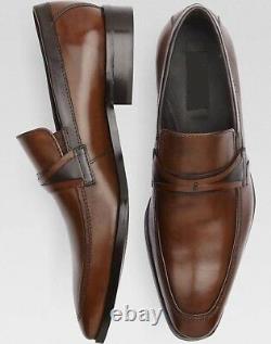 Handmade Men fashion brown formal shoes moccasins, Men leather dress shoes
